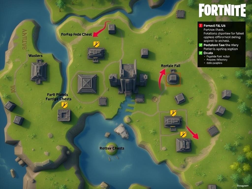Обзор локации Фортресс Фолс в Fortnite